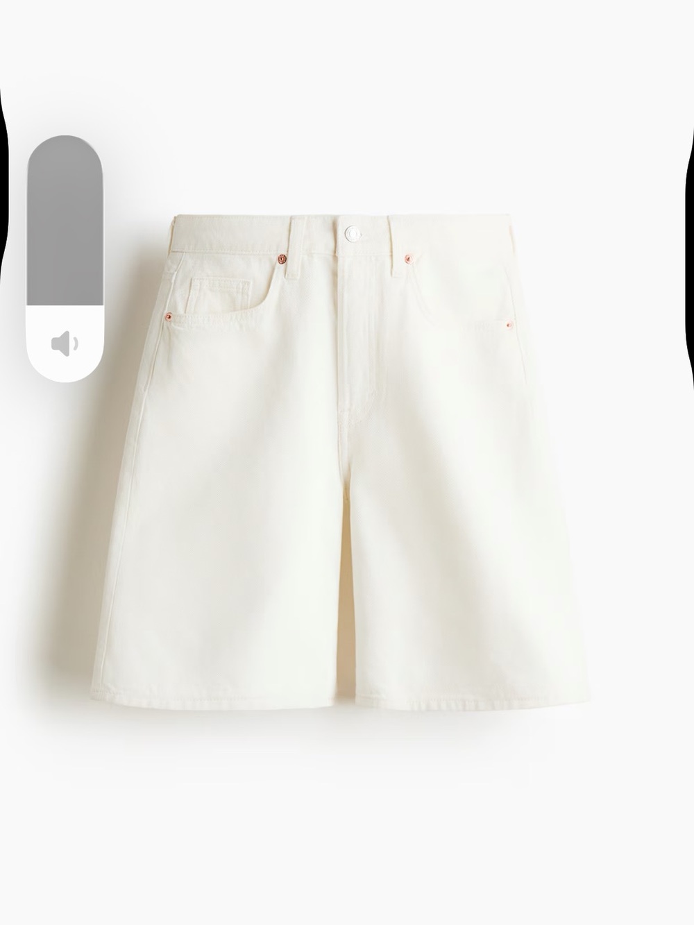 H&M Denim Bermuda Shorts SZ12 NWT